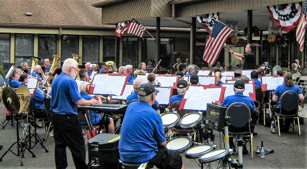 Bloomington Community Band at Meadowood, June 28, 2021